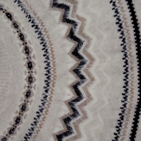 🛍Loft Womens XL Fair Isle Fuzzy Wool Turtleneck‎ Sweater Raglan Sleeve Warm - Picture 5 of 5